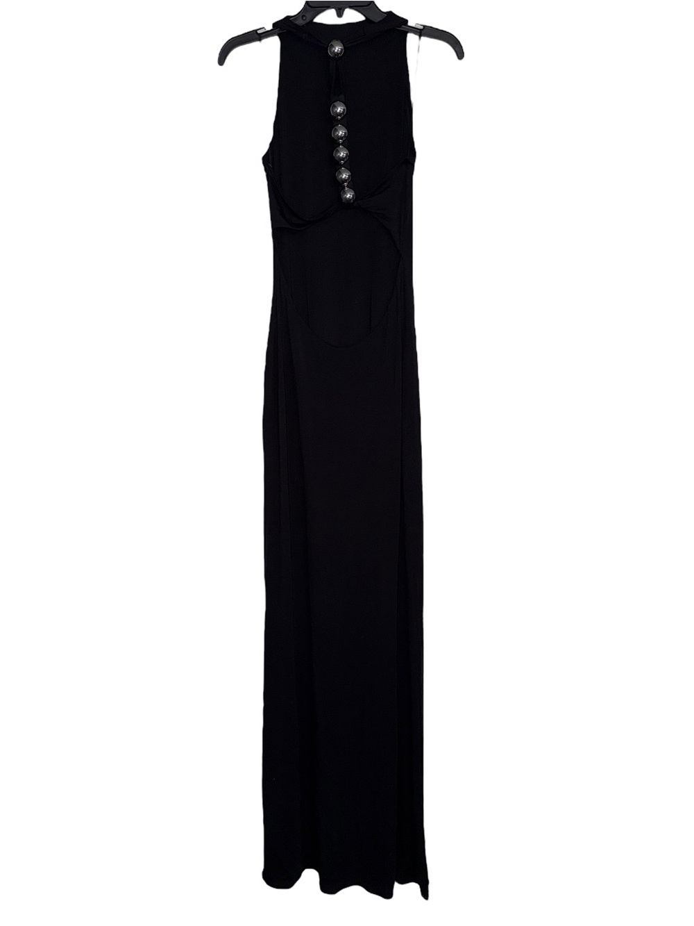naked wardrobe Black MODAL OPEN BACK DOME MAXI DRESS Medium - Picture 4 of 11